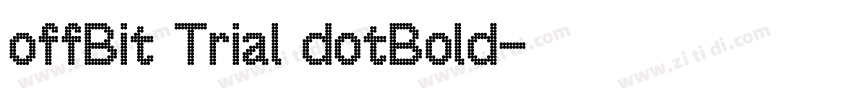 offBit Trial dotBold字体转换